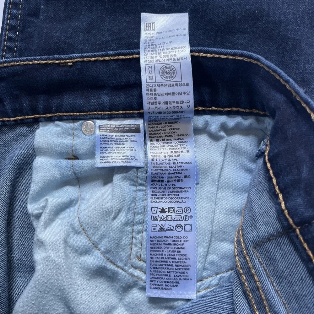 Levi's 511 Blue Jeans Men's 32x34 Dark Wash EUC Preppy Cowboy Western Work
